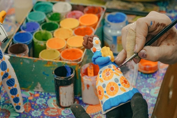 Мастер-класс по росписи дымковской игрушки