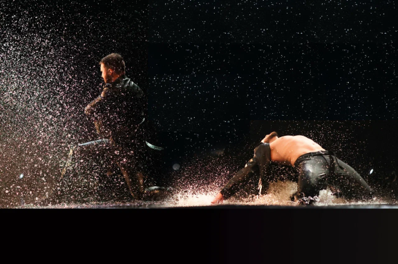 Шоу под дождем "Признание в любви"